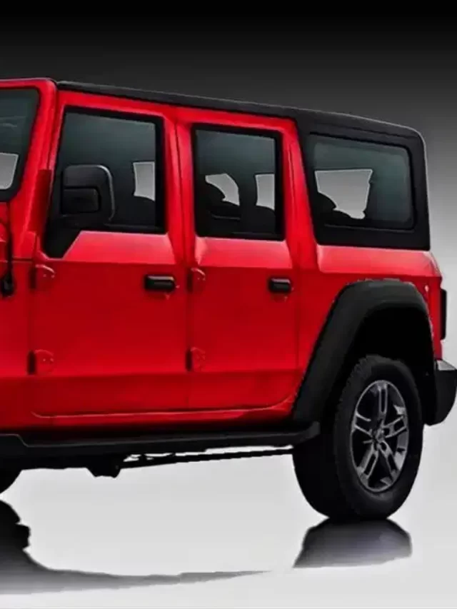 red mahindra thar